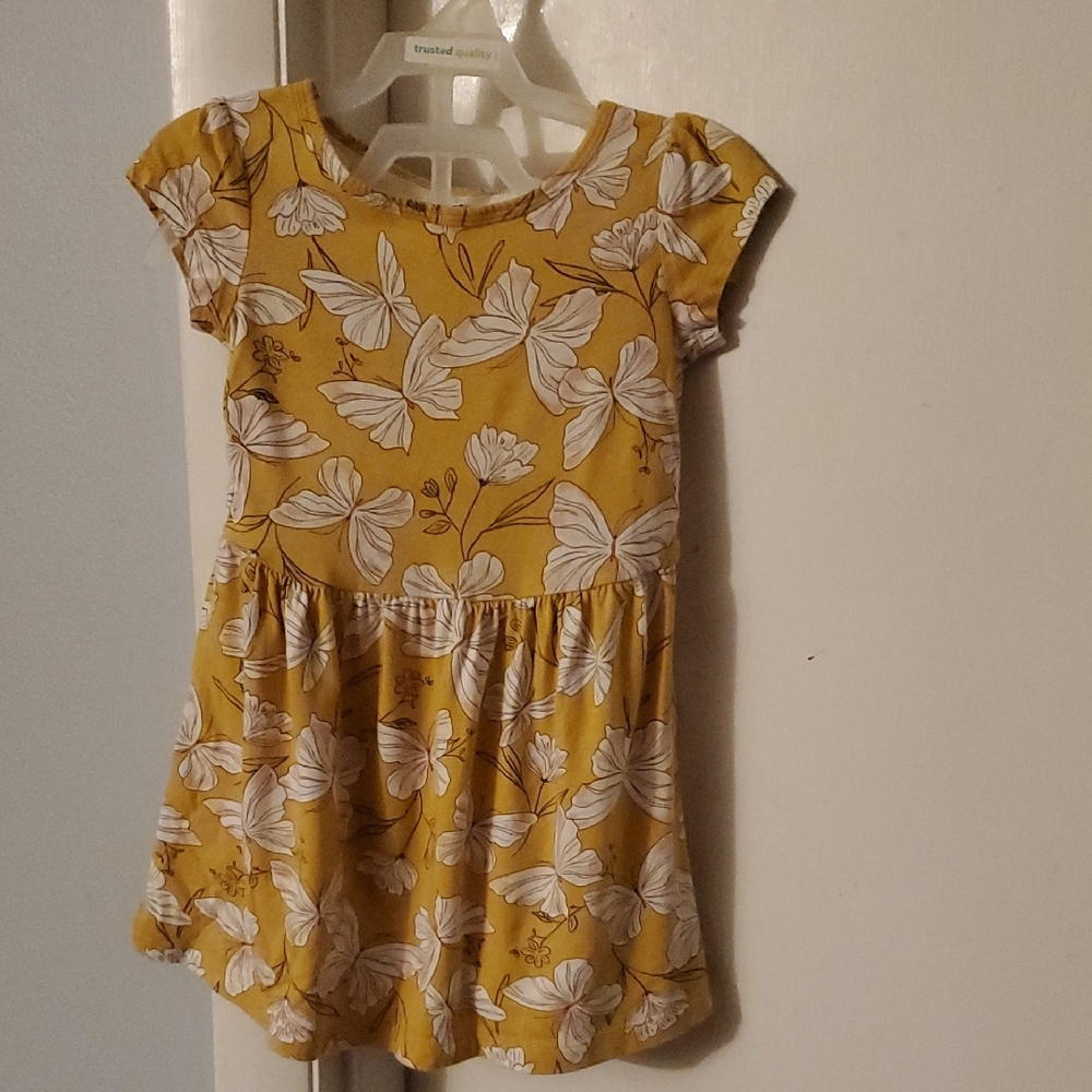 Yellow Sundress with Cap Sleeves